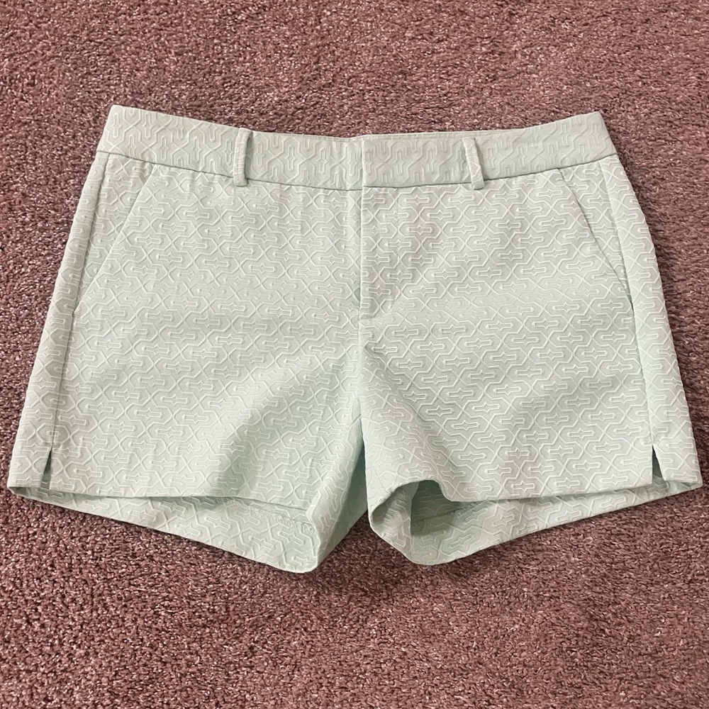 Stylish Banana Republic Mint Green Patterned Women's Shorts